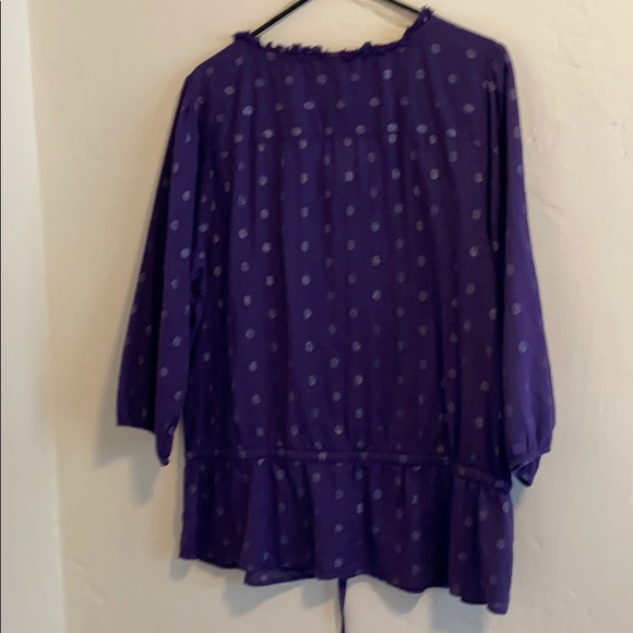 Purple blouse by Nine West size XL - Picture 2 of 3